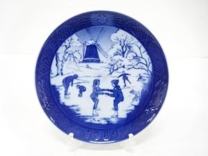 ROYAL COPENHAGEN　ロイヤルコペンハーゲン　思い出のスケートリンク　イヤープレート(1989年)　洋食器